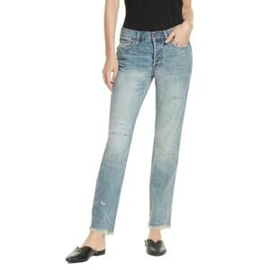 Free People We the Free Pioneer High Rise Skinny Fit Jeans Light Blue Women 26